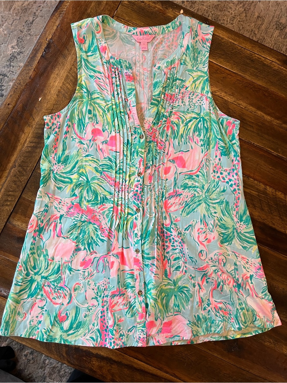 Lilly Pulitzer sleeveless Sarasota tunic top